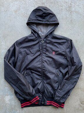 Independent Jacket Hooded Full Zip Men's Size Large Black